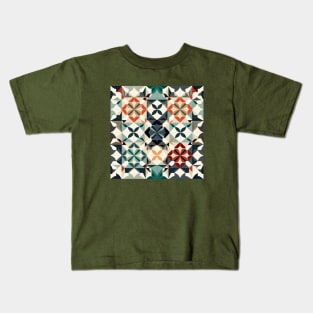 Colorful Tile Design Kids T-Shirt